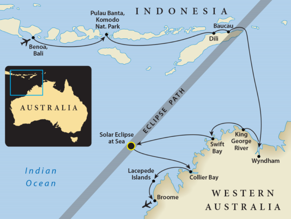 Bali to Broome Total Solar Eclipse Cruise - TravelQuest International