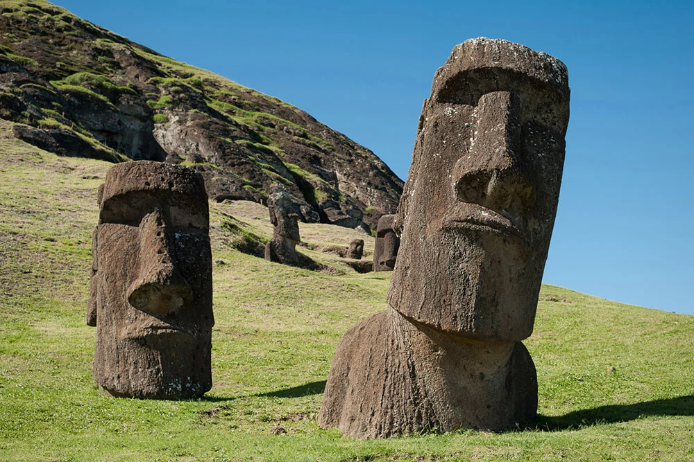 Moai on Rano Raraku